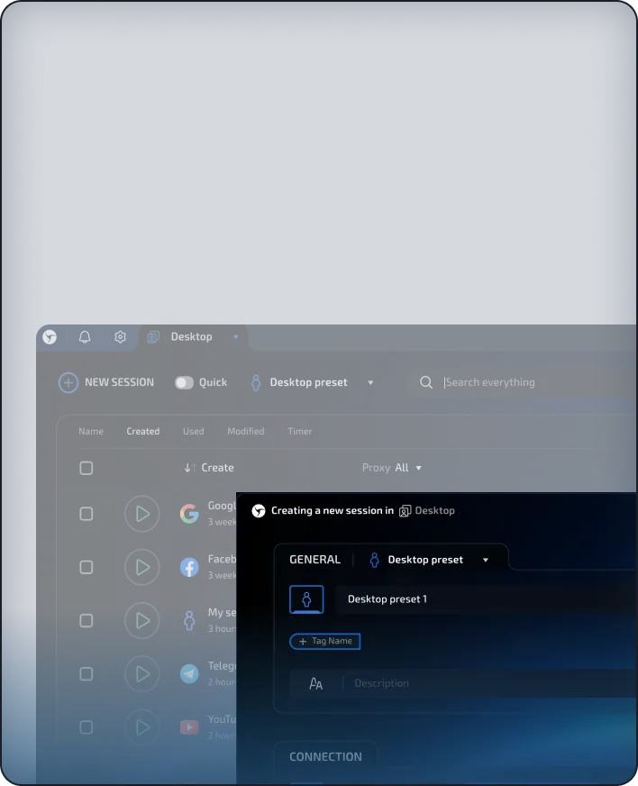 Interface screenshot