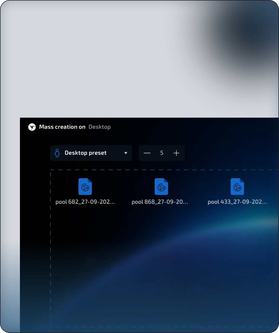 Interface screenshot