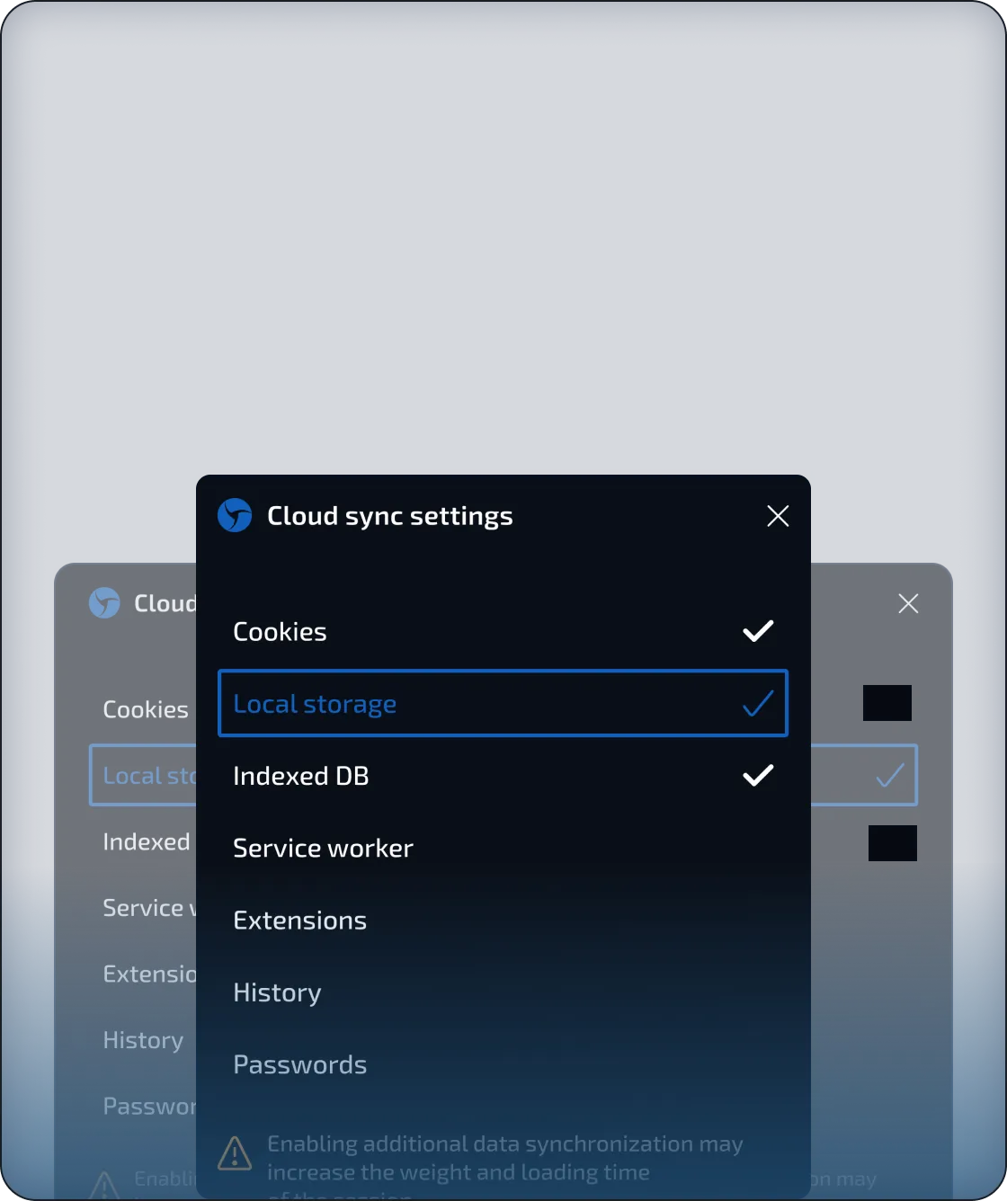 Interface screenshot