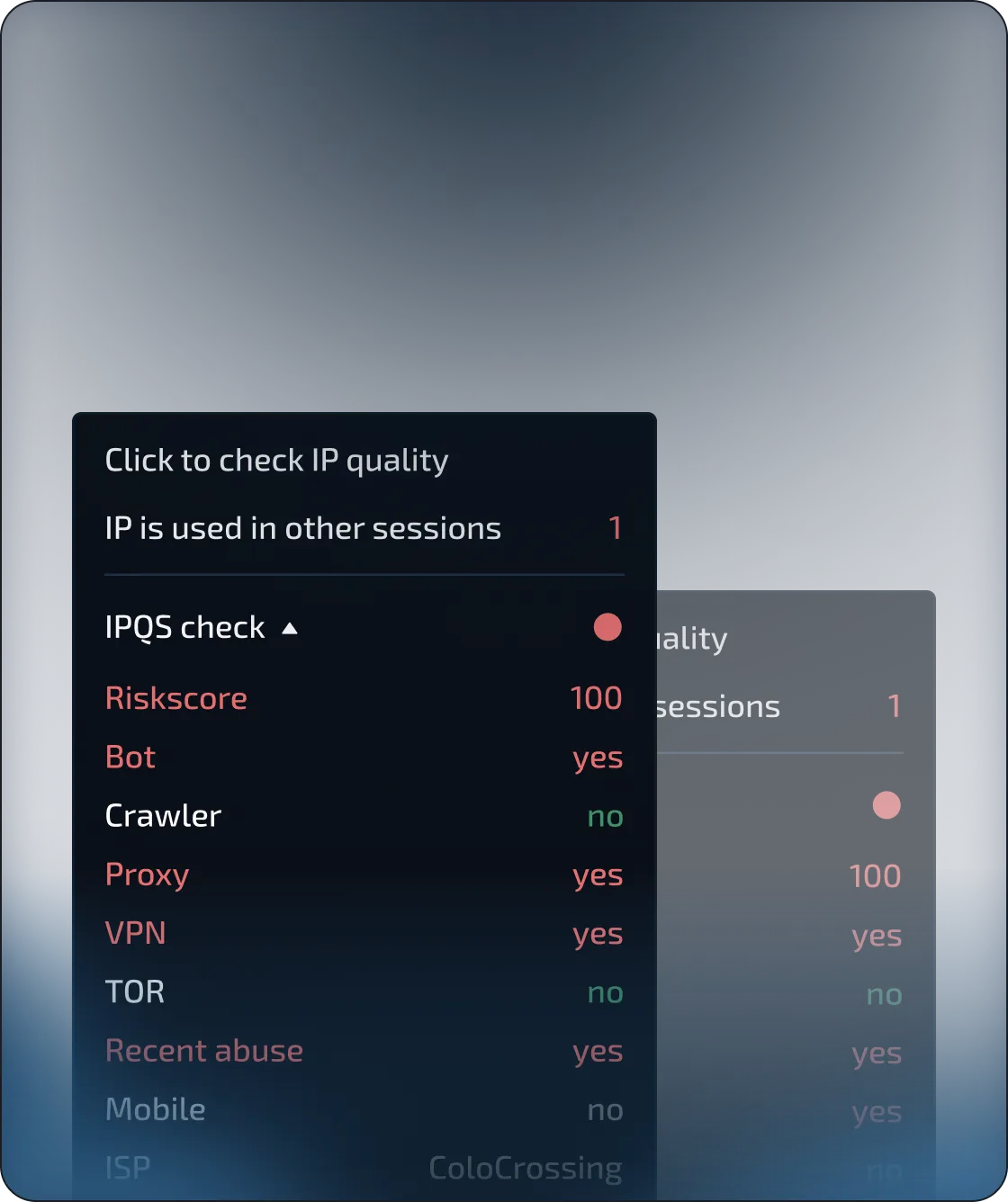 Interface screenshot
