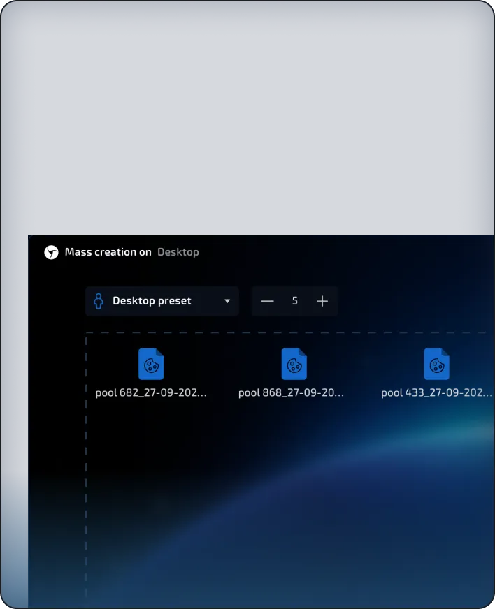 Interface screenshot
