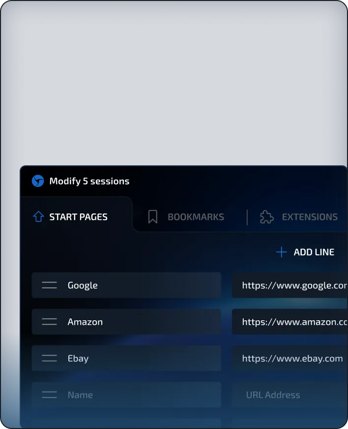 Interface screenshot