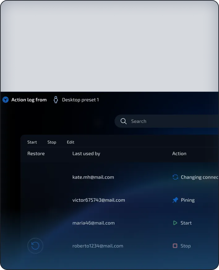 Interface screenshot