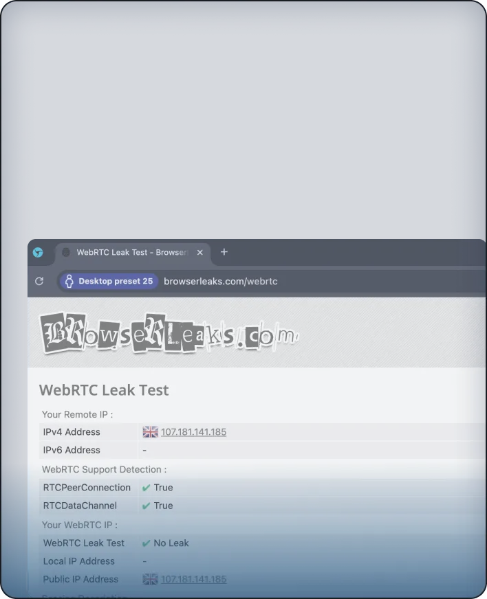 Interface screenshot